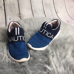 NAUTICA | blue and white slip on sneakers